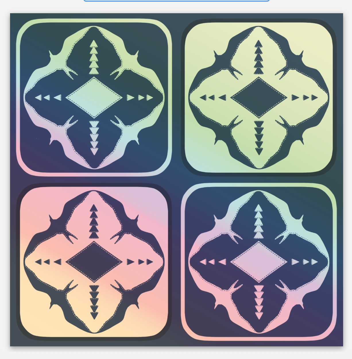 HŌʻAILONA HOLOGRAPHIC CHECKER STICKER