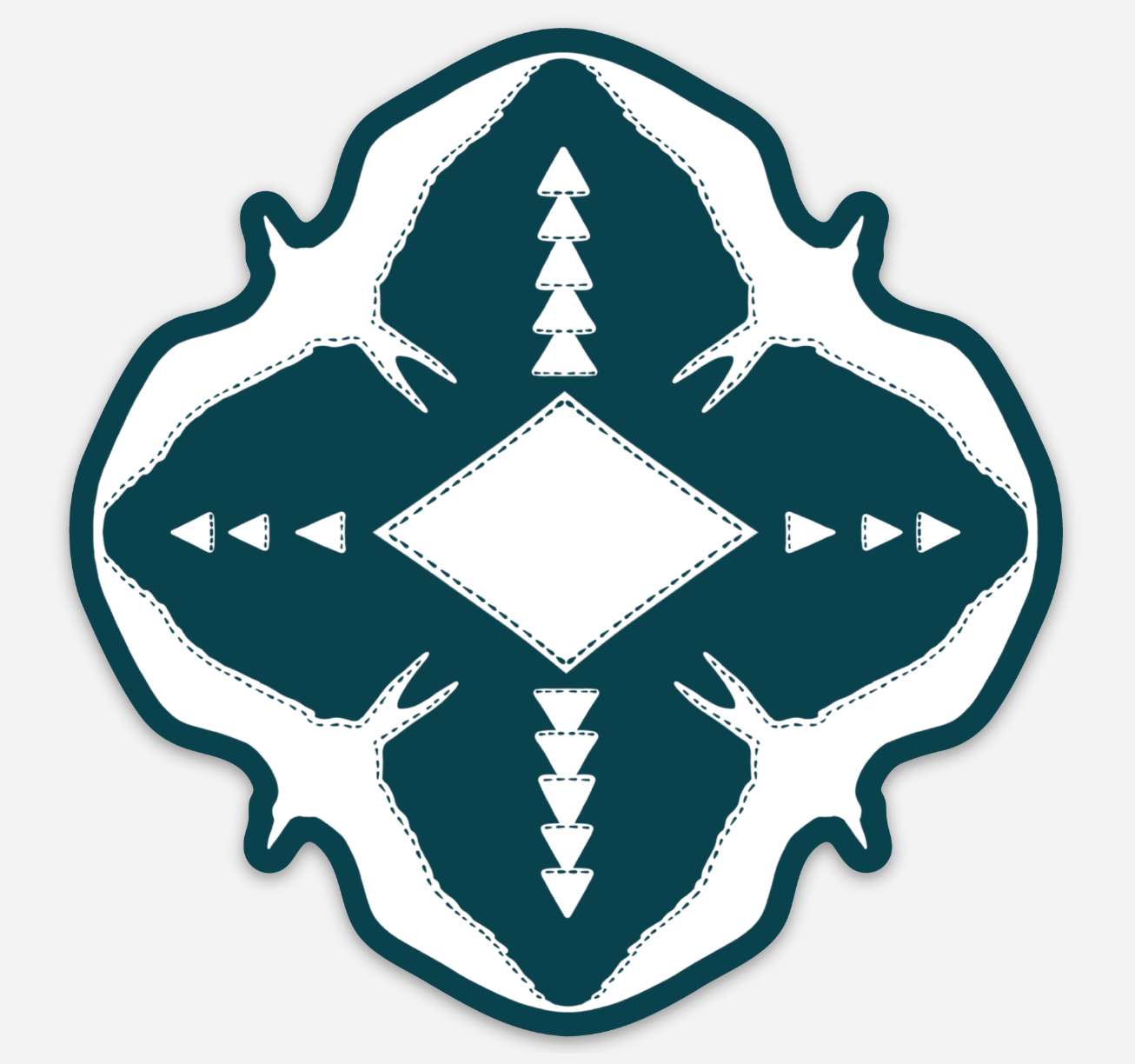 WHITE AND BLUE HŌʻAILONA STICKER