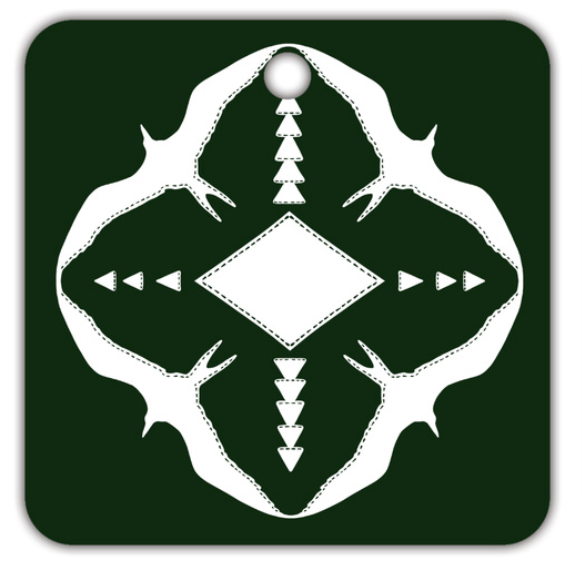 GREEN with WHITE IWA AIR FRESHENER