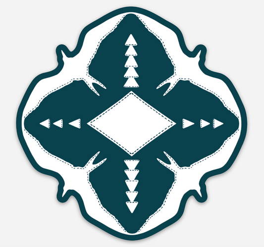 WHITE AND BLUE HŌʻAILONA STICKER