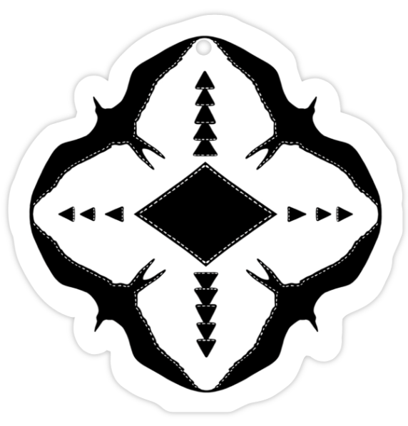 WHITE with BLACK IWA AIR FRESHENER