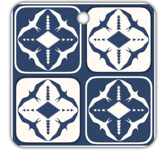 BLUE CHECKERED with WHITE IWA AIR FRESHENER